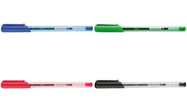 Kores Einweg-Kugelschreiber K-PEN K1, blau, Strichstärke: M (5639711)-0