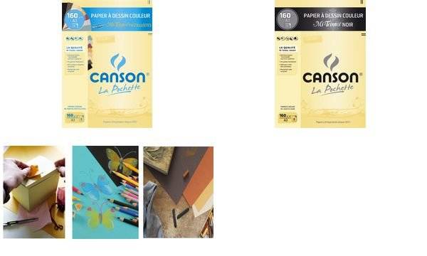 CANSON Zeichenpapier Mi-Teintes, DIN A3, schwarz (5017519)-0