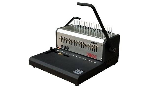 pavo Plastikbindegerät HD comb binder, silber / schwarz (7300103)