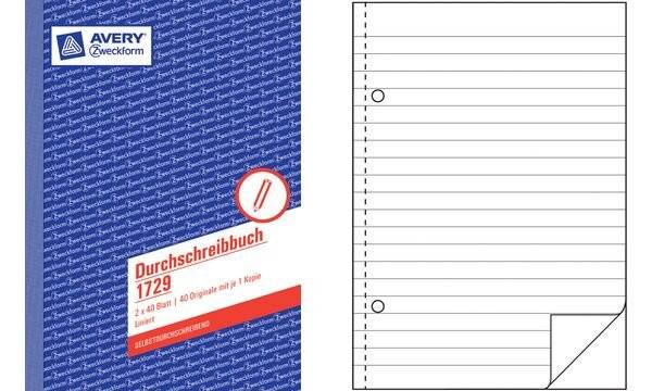 Durchschreibebuch DIN A5 liniert 2x50Blatt - Artikel: 114026800-2