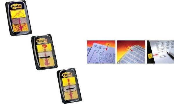 Post-it Haftmarker Index Symbol Unterschrift, gelb (18010075)-0