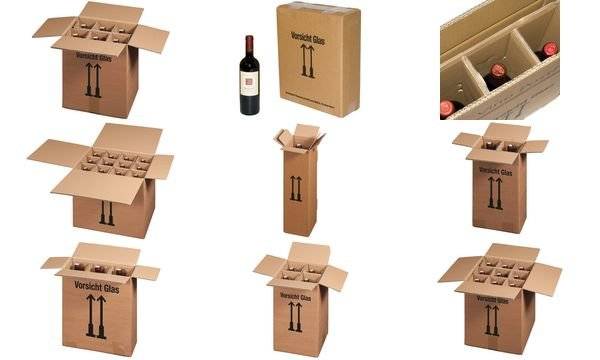 smartboxpro Flaschen-Versandkarton, für 6 Flaschen (71600330)
