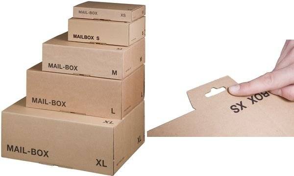 smartboxpro Paket-Versandkarton MAIL BOX, Größe: XL, braun (71600067)