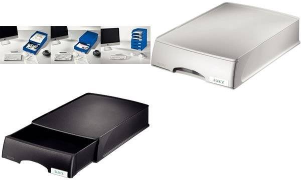Leitz Briefablage Plus 52100095 DIN A4 stapelbar PS schwarz-3