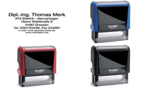 trodat Textstempelautomat Printy 4915 4.0, 7-zeilig, schwarz (62514934)-0
