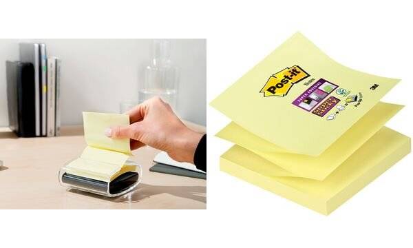 Post-it Super Sticky Z-Notes, 76 x 127 mm, kanariengelb (9006703)-0
