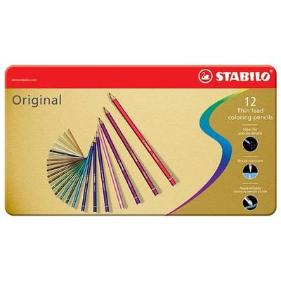 STABILO Buntstift Original, sechseckig, 12er Metall-Etui