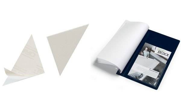 DURABLE CORNERFIX - Selbstklebende Dreiecktaschen - durchsichtig (Packung mit 100)-0