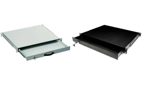 DIGITUS Schublade 1HE 483mm grau abschließbar-1