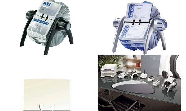 Rollkartei VISIFIX FLIP Kunststoff metallic silber-1