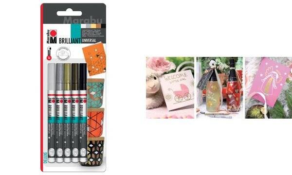 Marabu Lackmarker "Brilliant Painter", 5er Blister-1