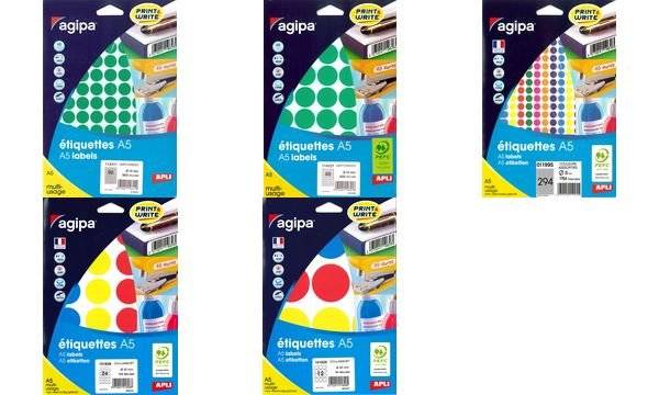 agipa Markierungspunkte, Durchmesser: 24 mm, rund, rot-1