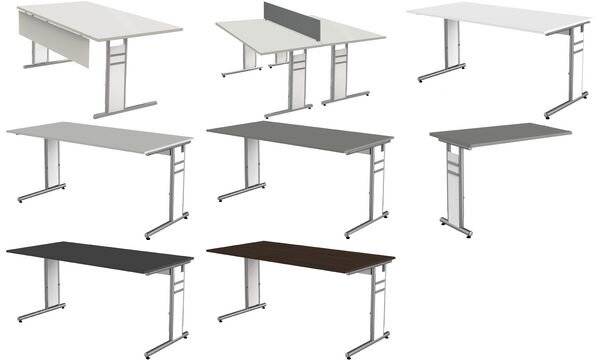 Schreibtisch StageOne Form 4 BxT160x80cm wenge-0