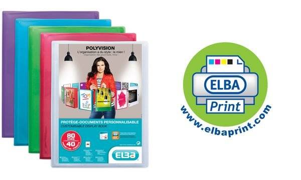 ELBA Präsentations-Sichtbuch POLYVISION, 20 Hüllen, blau (335357800)