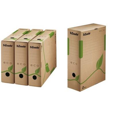 Esselte Archiv-Schachtel ECO, DIN A4, braun, (B)80 mm (80623916)-0