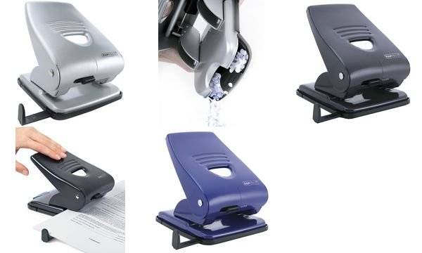 Locher 835 2-fach Metall 40 Blatt schwarz