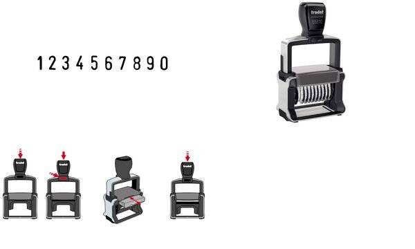 trodat Ziffernstempel Professional 4.0 55510, 10-stellig (62515238)