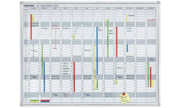 Jahresplaner JetKalender 120x90cm 12Monate weiß-2