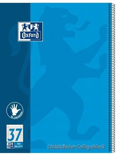 Oxford Linkshänder-Collegeblock, DIN A4+, liniert, 80 Blatt (5401346)
