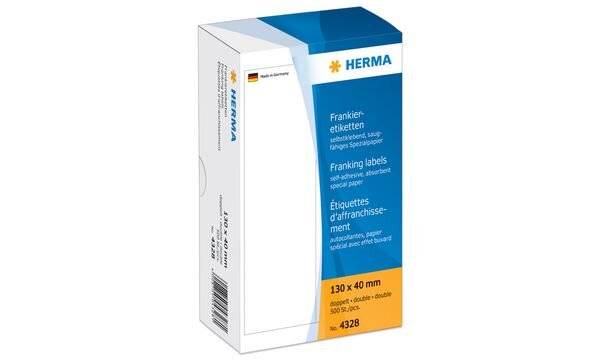 Frankieretikett 163x44mm einzeln weiß 500 St./Pack. - Artikel: 129055900-1