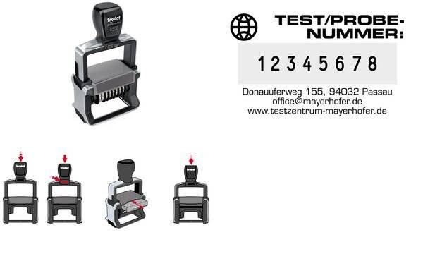 trodat Ziffernstempel Professional 4.0 5558/PL, 8-stellig (62515239)