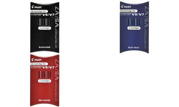 PILOT Tintenpatronen für Tintenroller V5/V7, rot (5045261)-0