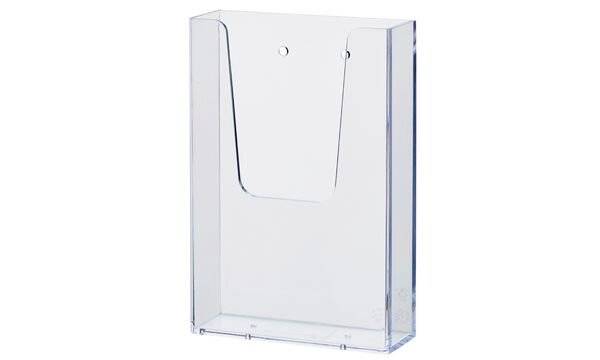 Wandprospekthalter 1/3 A4 1Fach PS transparent-3
