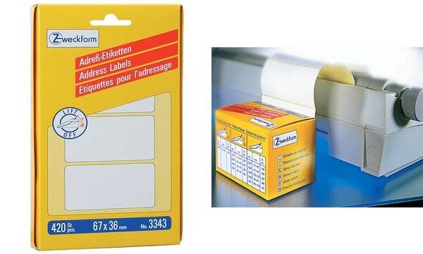 AVERY Zweckform Adress-Etiketten, 95 x 48 mm, zickzack (7203345)-1