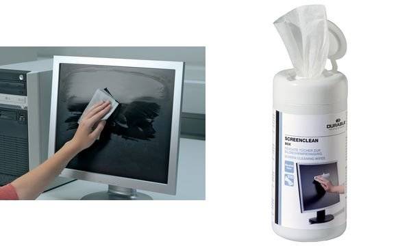 DURABLE Bildschirm-Reinigungstücher SCREENCLEAN BOX (9573602)