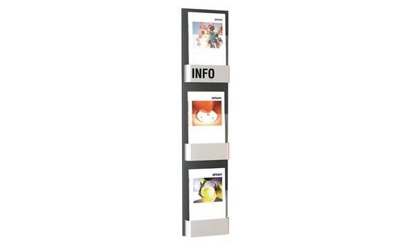 kerkmann Wand-Prospekthalter First, 3 Fächer (71400555)-0