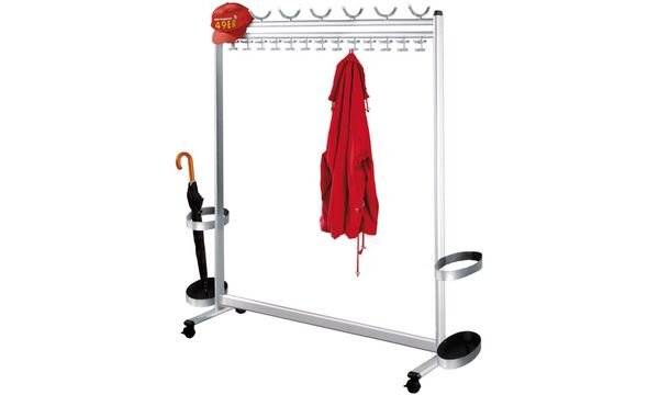 Garderobe Multiline 180x170x40cm silber-2