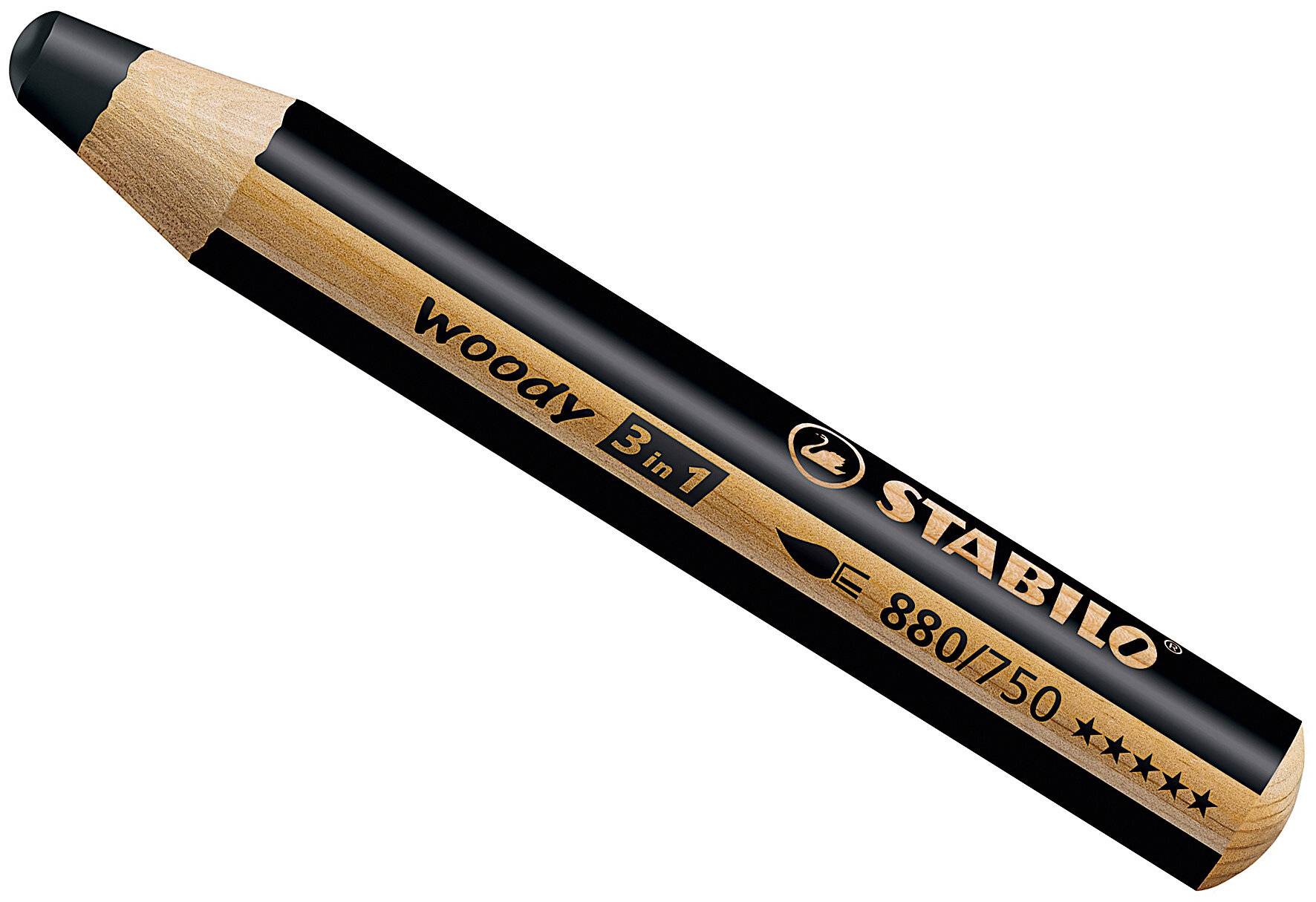 STABILO Multitalentstift woody 3 in 1, rund, schwarz (5651556)-1