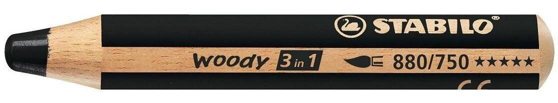 STABILO Multitalentstift woody 3 in 1, rund, schwarz (5651556)-2