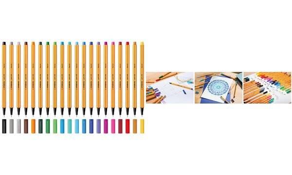 STABILO Fineliner point 88, Strichstärke: 0,4 mm, ocker hell (5550093)-0