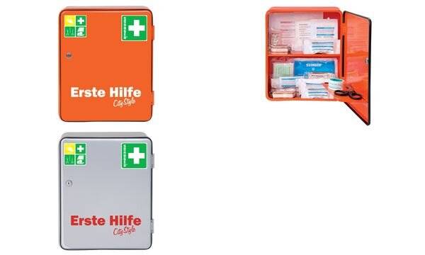 Verbandschrank HEIDELBERG City Style B302xH362mm xT140ca.mm orange 1-türig-5
