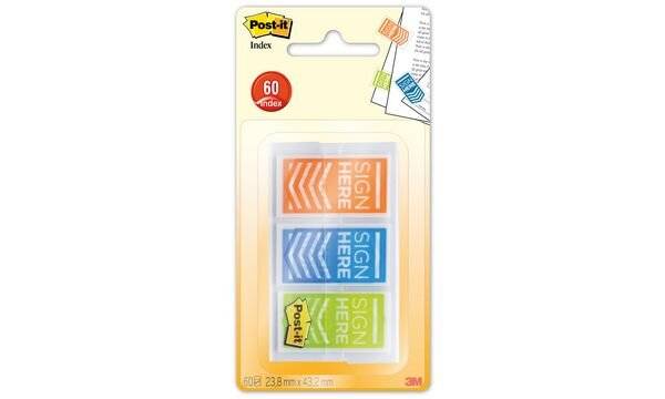 Post-it Haftmarker Index Pfeile "SIGN HERE", 25,4 x 43,2 mm (9000688)-0