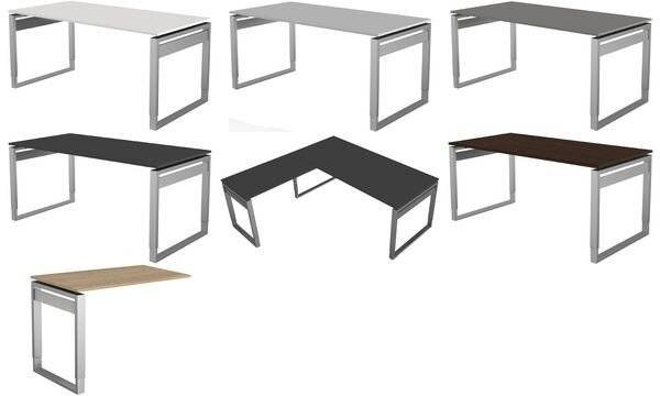 Schreibtisch StageOne Form 5 BxT 120x80cm anthrazit-2