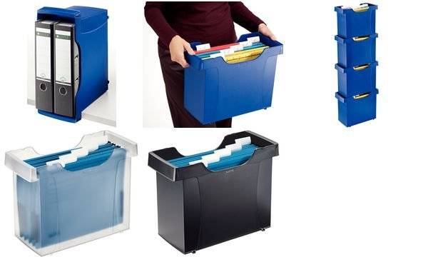 Hängemappenbox Mini-Aktei Plus A4 schwarz-1