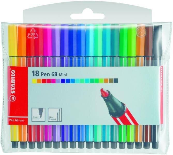 STABILO® Pen 68, Fasermaler/68-040 1 mm neonrot-2