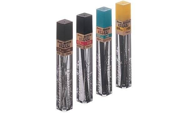 Pentel Druckbleistift-Mine HI-POLYMER SUPER, Härtegrad: HB (5103055)
