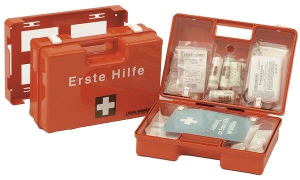 LEINA Erste-Hilfe-Koffer MAXI, Inhalt DIN 13157, orange (8921091)-1