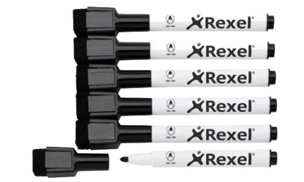 nobo Whiteboard-Marker, schwarz, 6er Set-1