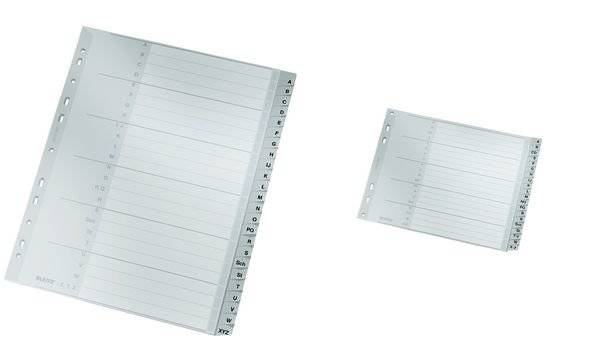 Plastikregister A-Z - Grau