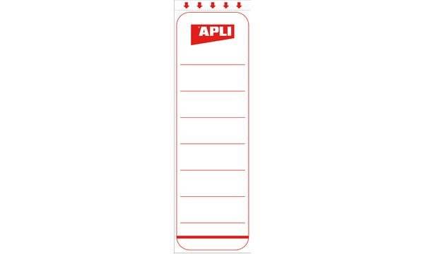 APLI Ordnerrücken-Etiketten, kurz/breit, weiß-1