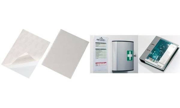 DURABLE Selbstklebetaschen POCKETFIX, DIN A4, transparent (9809519)