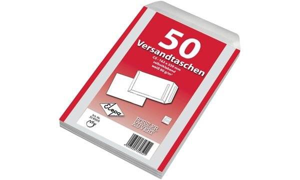 MAILmedia Versandtasche weiß, C4, ohne Fenster,selbstklebend (8717050)-0