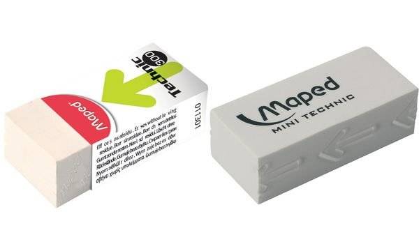 Maped Kunststoff-Radierer Technic 300, Karton-Schutzhülse (339451600)