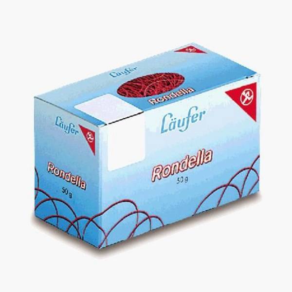 Läufer RONDELLA Gummibänder im Karton - 50 g, 80 x 2 mm (5051021)