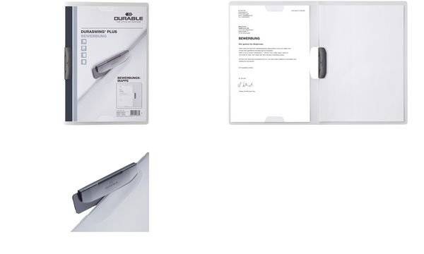 DURABLE Bewerbungsmappe DURASWING PLUS, DIN A4, transparent (9910677)-0