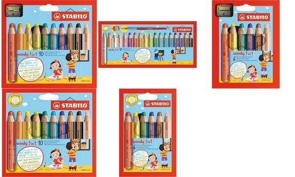 STABILO Multitalentstift woody 3 in 1, 10er Karton-Etui (5652144)-0